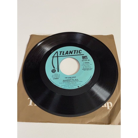 The Lone Wolf Quadrant Six (Q-6) Feat Kenny Simmons 7" PROMO 45 RPM Vinyl EX - Picture 3 of 4